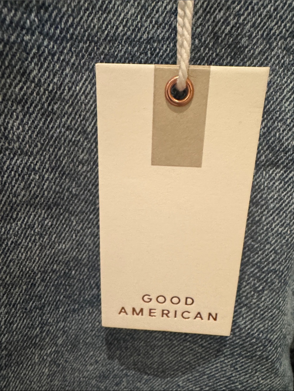 Good American Medium Wash Wide-Leg High-Rise Jeans - Picture 5 of 10